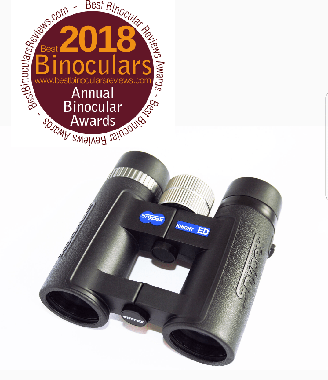 SNYPEX Knight 8X32 D ED Winner Best Travel and Safari 2023 Binoculars