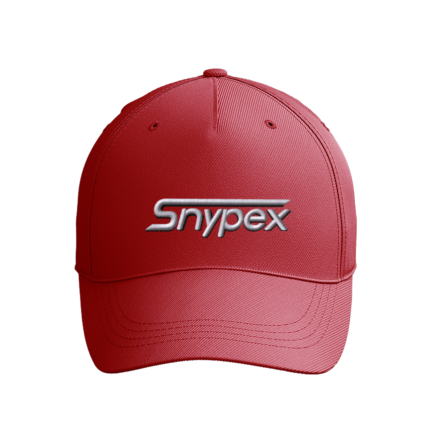 SNYPEX ADJUSTABLE BRUSHED TWILL RED HATS ONE SIZE